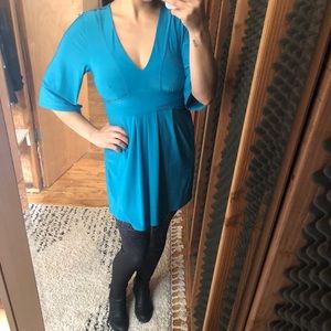 Express Turquoise Blue Dress